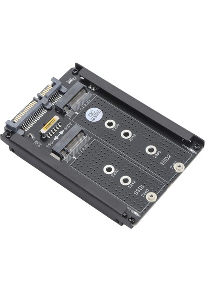 Çift Ngff Bm Anahtar M.2 SSD Kartı 6gbps Sata Iıı Arayüzü 2,5 Inç Sata Combo HDD Disk Sürücü Muhafazası 2230 2242 2260 Için (Yurt Dışından) indirimleri