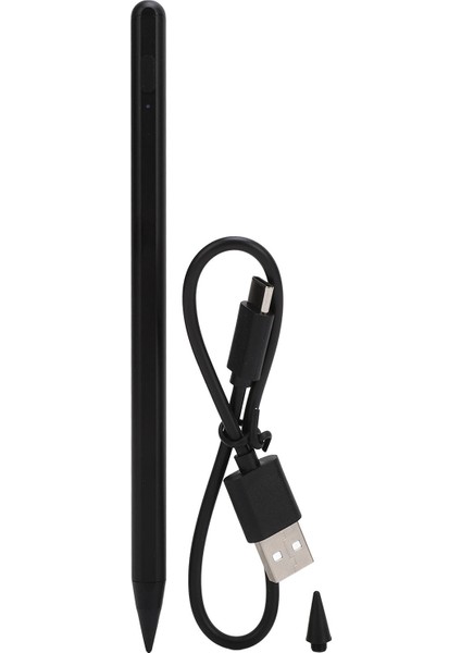 Tablet Aktif Stylus Kalem Avuç Içi Reddetme Eğim Hassasiyeti Eğim Kalın Hassas Manyetik Stylus Kalem Ios Tablet Siyah (Yurt Dışından)