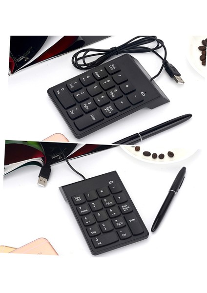 Kablolu USB Sayısal Tuş Takımı 18 Tuşlu Mini Dijital Klavye Imac/mac Pro/macbook/macbook Air/pro Dizüstü Bilgisayar Için Yedek (Yurt Dışından)