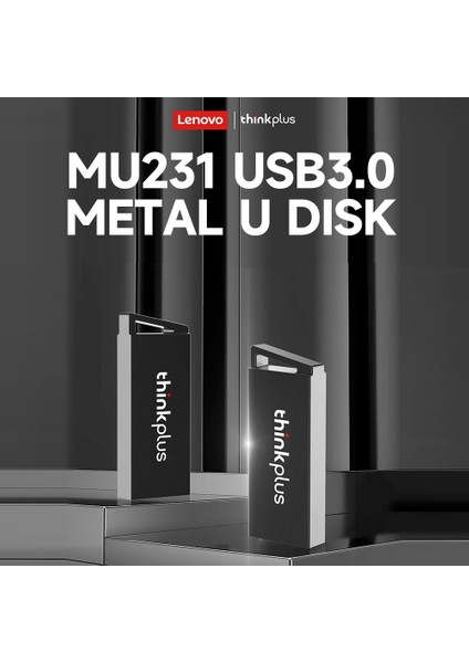 Thinkplus MU231 64GB Usb3.0 Metal U Disk Yüksek Hızlı USB Flash Sürücü Taşınabilir Darbeye Dayanıklı U Disk Tak ve Çalıştır Geniş Uyumluluk (Yurt Dışından)