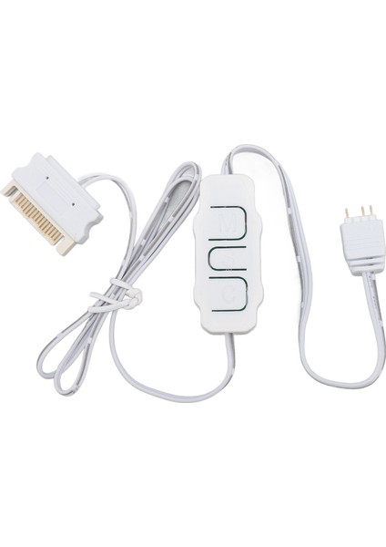 Argb Kontrol Cihazı Profesyonel 5V 3 Pin Sata Güç Kaynağı Argb Işık Şeridi Uzaktan Kumanda Pc Fanlar Soğutucular Dıy Argb Cihazları Beyaz (Yurt Dışından)