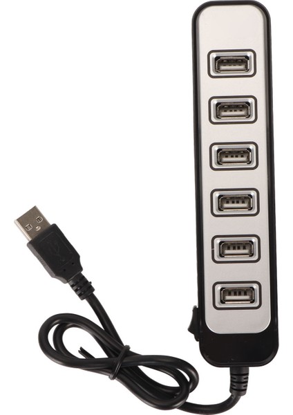 7 Port USB Hub Ayırıcı Yüksek Hızlı Iletim Taşınabilir USB Hub Dizüstü Bilgisayar Eğlence Çalışma (Yurt Dışından)