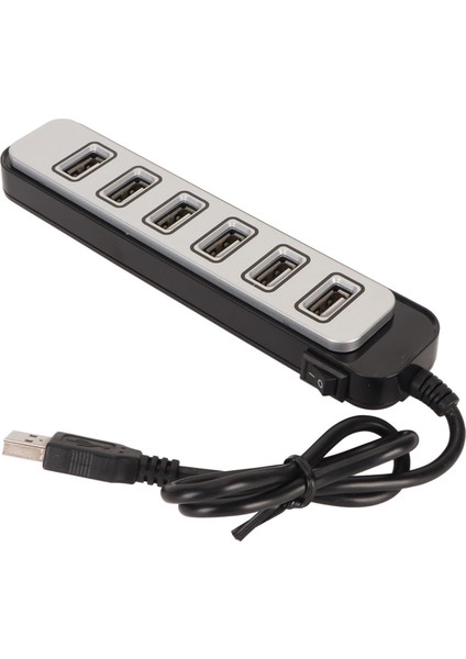 7 Port USB Hub Ayırıcı Yüksek Hızlı Iletim Taşınabilir USB Hub Dizüstü Bilgisayar Eğlence Çalışma (Yurt Dışından)