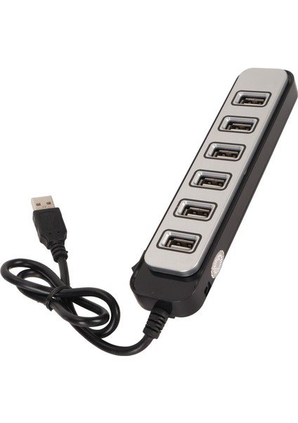 7 Port USB Hub Ayırıcı Yüksek Hızlı Iletim Taşınabilir USB Hub Dizüstü Bilgisayar Eğlence Çalışma (Yurt Dışından)