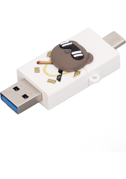 USB Flash Sürücü Sevimli Karikatür U Disk Taşınabilir Usb3.0 Flash Disk Telefon Dizüstü Bilgisayar Hoparlör 64GB‑3.0 (Yurt Dışından)