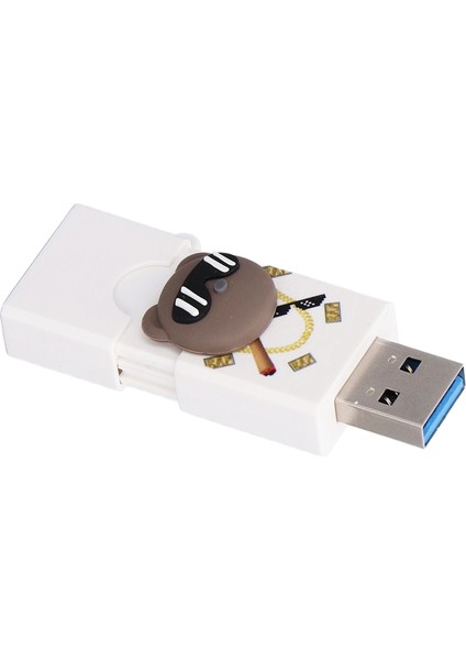 USB Flash Sürücü Sevimli Karikatür U Disk Taşınabilir Usb3.0 Flash Disk Telefon Dizüstü Bilgisayar Hoparlör 64GB‑3.0 (Yurt Dışından)