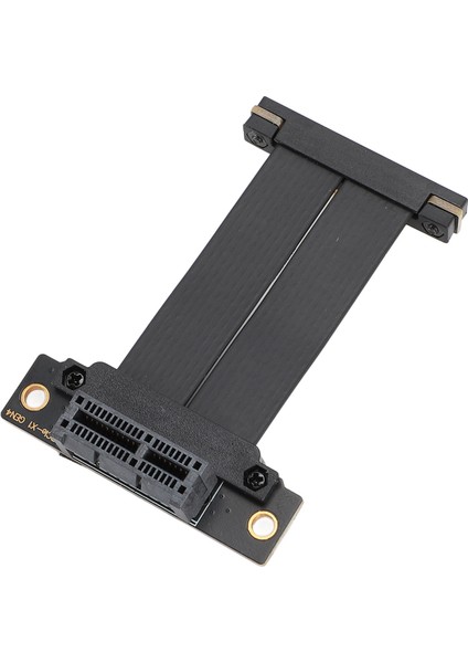 Pcıe 4.0 X1 Uzatma Kablosu Çift 90 Derece Sağ Açı Gpu Yükseltici Kablo Wifi Kartı Ses Kartı Için 5cm / 2in (Yurt Dışından)
