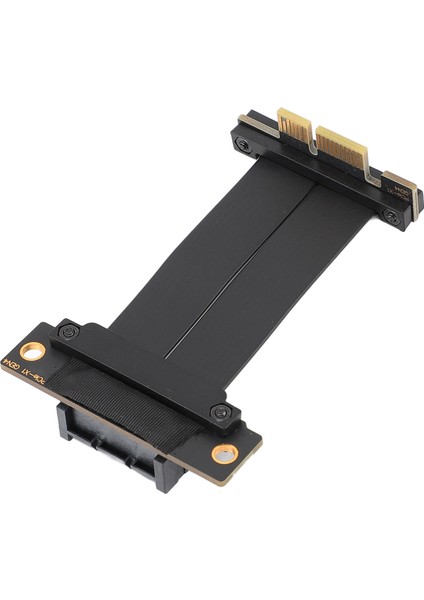 Pcıe 4.0 X1 Uzatma Kablosu Çift 90 Derece Sağ Açı Gpu Yükseltici Kablo Wifi Kartı Ses Kartı Için 5cm / 2in (Yurt Dışından)