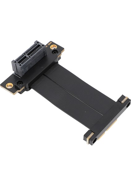Pcıe 4.0 X1 Uzatma Kablosu Çift 90 Derece Sağ Açı Gpu Yükseltici Kablo Wifi Kartı Ses Kartı Için 5cm / 2in (Yurt Dışından)