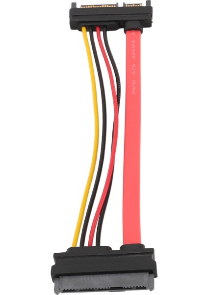 SATA22P M/SAS29P F Erkek - Dişi Uzatma Kablosu Sata7 15PIN Sabit Disk Veri Güç Uzatma Kablosu Sff 8482 0,15M (Yurt Dışından)
