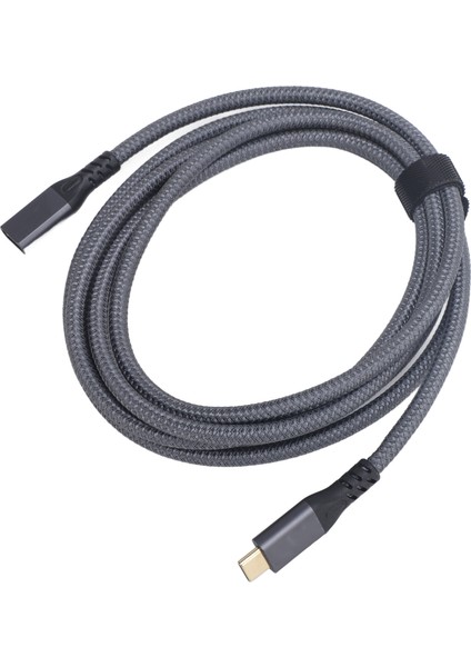 USB C Uzatma Kablosu Erkekten Dişiye 20 Gbps Aktarım 240 W Hızlı Şarj 4 K 60 Hz Video USB C 3.2 Gen 2 Telefon Için Uzatma Kablosu 2 M/6,6 Ft (Yurt Dışından)