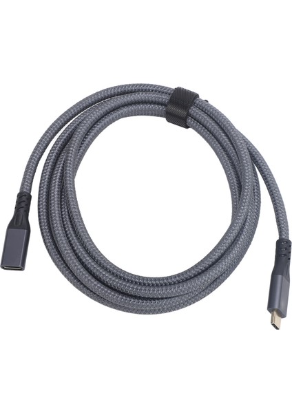 USB C Uzatma Kablosu Erkekten Dişiye 20 Gbps Aktarım 240 W Hızlı Şarj 4 K 60 Hz Video USB C 3.2 Gen 2 Telefon Için Uzatma Kablosu 2 M/6,6 Ft (Yurt Dışından)
