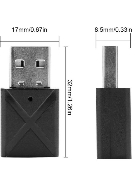 KN320 3.5mm Kablosuz Ses Verici Alıcı USB Bt 5.0 Adaptörü Tv Hoparlör Kulaklık Mini Araba Müzik 2'si 1 Arada Bt Transmit (Yurt Dışından) modelleri