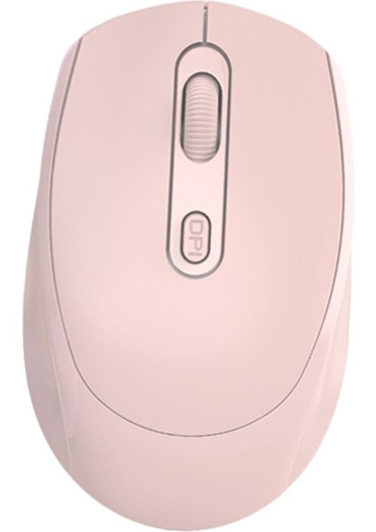 Kablosuz Fare Optik 2.4ghz Bluetooth Çift Mod USB Fare Yüksek Doğruluk 1600DPI Ergonomik Tasarım Bilgisayar Faresi Pembe (Yurt Dışından)