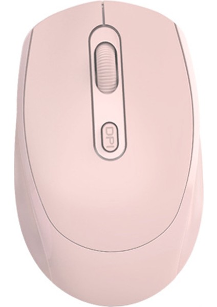 Kablosuz Fare Optik 2.4ghz Bluetooth Çift Mod USB Fare Yüksek Doğruluk 1600DPI Ergonomik Tasarım Bilgisayar Faresi Pembe (Yurt Dışından)