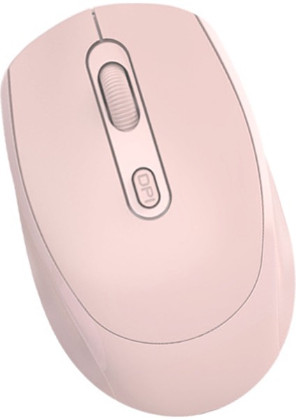 Kablosuz Fare Optik 2.4ghz Bluetooth Çift Mod USB Fare Yüksek Doğruluk 1600DPI Ergonomik Tasarım Bilgisayar Faresi Pembe (Yurt Dışından)