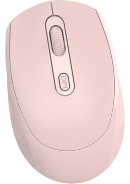 Kablosuz Fare Optik 2.4ghz Bluetooth Çift Mod USB Fare Yüksek Doğruluk 1600DPI Ergonomik Tasarım Bilgisayar Faresi Pembe (Yurt Dışından)