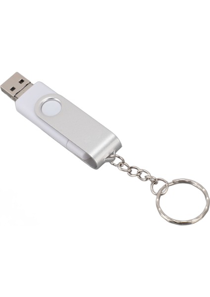 3'ü 1 Arada U Disk USB 2.0 Tip C Mikro USB Flash Sürücüler Evrensel Su Geçirmez Taşınabilir USB Bellek Yedekleme Için 128 GB Beyaz (Yurt Dışından)