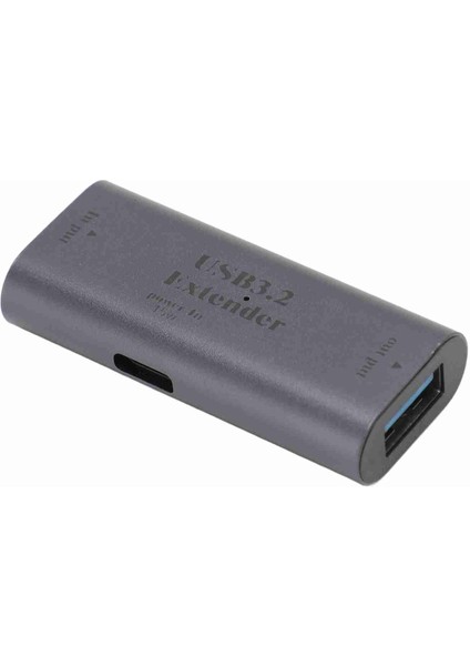 USB 3.2 Sinyal Genişletici 5gbps 10M Uzun Mesafe Taşınabilir Usb3.2 Sinyal Amplifikatörü Genişletme Adaptörü 15W USB C Şarj Portu Tip C Girişinden USB Çıkışına (Yurt Dışından)