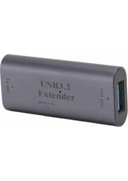 USB 3.2 Sinyal Genişletici 5gbps 10M Uzun Mesafe Taşınabilir Usb3.2 Sinyal Amplifikatörü Genişletme Adaptörü 15W USB C Şarj Portu Tip C Girişinden USB Çıkışına (Yurt Dışından)