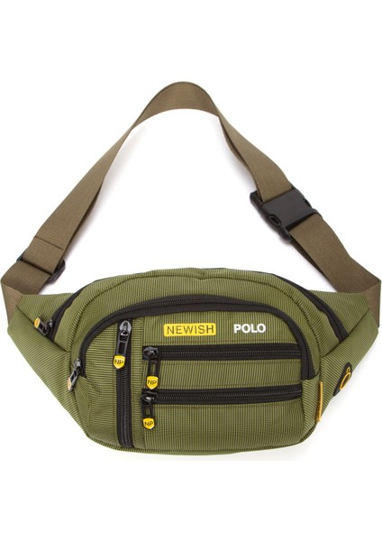 Erkek Gri USB Kulaklık Çıkışlı Crossbody Çapraz Göğüs Omuz ve Bel Çantası NEWPOLO328 modelleri