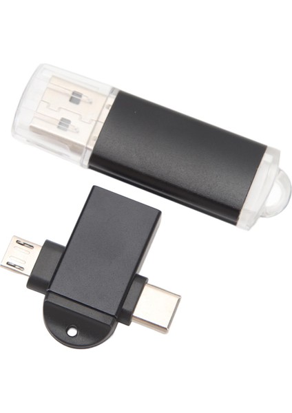 USB Bellek Depolama Çubuğu Kompakt Taşınabilir USB Flash Sürücü Usb'den Tip C'ye ve Micro USB Adaptörüne Windows 98 Için Os x 9 Siyah 128 GB (Yurt Dışından) modelleri