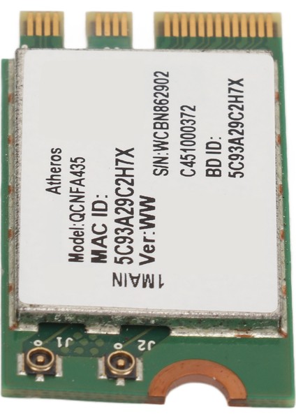 QCNFA435 Ngff M.2 Wifi Kartı 433MBPS 2.4g 5g Kablosuz Adaptör Kartı Bluetooth 4.1 ile (Yurt Dışından) modelleri