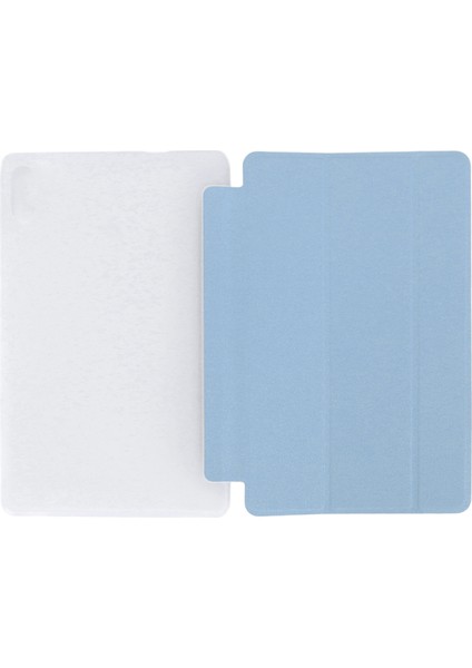 Teclast P26T Için Pu Deri Tablet Kılıfı Her Yönüyle Koruma Düşme Önleyici Stand Fonksiyonlu Tablet Koruyucu Kılıf Mavi (Yurt Dışından)