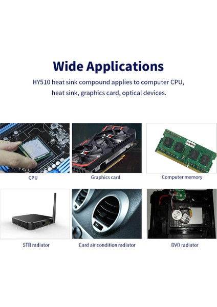 Termal Bileşik Macunu Isı Emici Macunu Termal Bileşik Cpu Silikon Alçı Tüm Soğutucular Için HY510 (Yurt Dışından)
