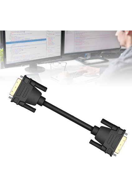 DVI Erkek - Erkek Veri Kablosu Hd 1080P Esnek Altın Kaplama Konnektör 24+1 Pin DVI Erkek - DVI Erkek Kablo Tel Bilgisayar Ekranı Için 1m/3.3ft (Yurt Dışından) indirimleri