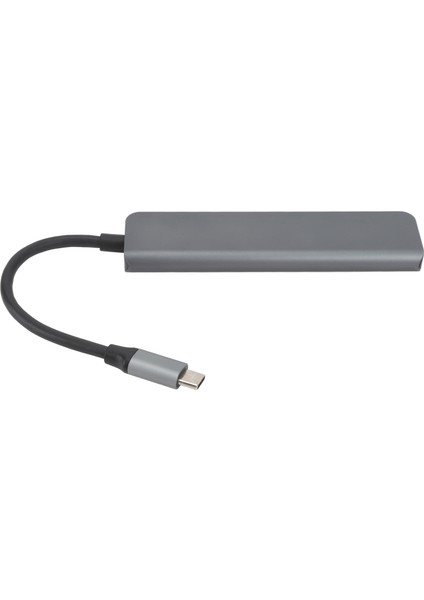 USB C Yerleştirme Istasyonu Çoklu Port Yüksek Isı Dağılımı 4K 30FPS Kararlı Iletim 87W 6'sı 1 Arada USB C Hub Bilgisayar Telefon Tablet Için (Yurt Dışından)