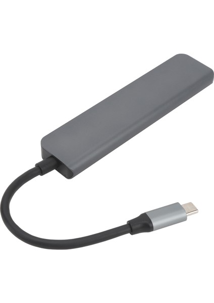 USB C Yerleştirme Istasyonu Çoklu Port Yüksek Isı Dağılımı 4K 30FPS Kararlı Iletim 87W 6'sı 1 Arada USB C Hub Bilgisayar Telefon Tablet Için (Yurt Dışından)