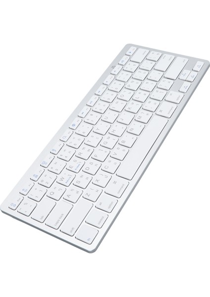 Bluetooth Klavye Iki Dilli Süper Ince Makas Anahtarı Kablosuz Klavye Pc Dizüstü Tablet Tayca (Yurt Dışından) fırsatları