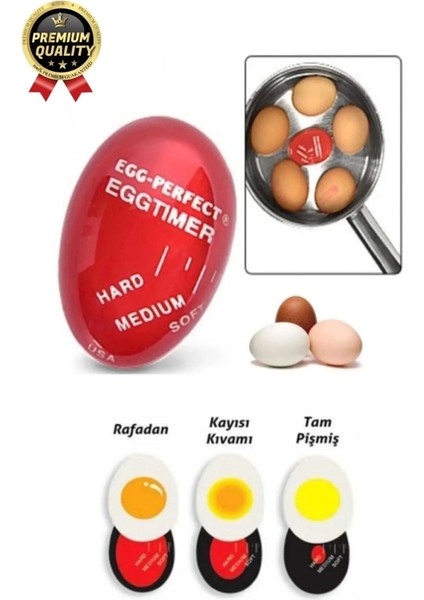 Özel Üretim Pratik Zaman Ayarlı Renk Değiştiren Dublör Yumurta Pişirme Haşlama Zamanlayıcısı 1 Adet