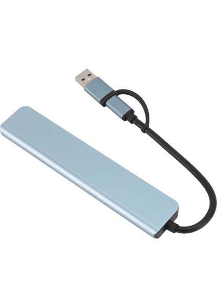 USB Type C Hub 8'i 1 Arada Yüksek Hızlı Tak ve Çalıştır Çoklu Port Adaptörü Dizüstü Tablet Telefon Pc Için (Yurt Dışından)