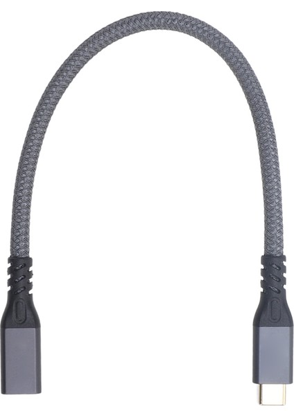 USB C Uzatma Kablosu Erkekten Dişiye 20 Gbps Aktarım 240 W Hızlı Şarj 4 K 60 Hz Video USB C 3.2 Gen 2 Telefon Için Uzatma Kablosu 0,25 M/0,8 Ft (Yurt Dışından)