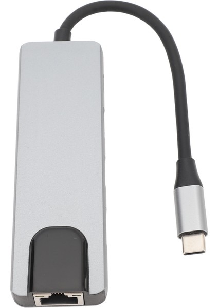 5'i 1 Arada USB C Hub Tip C'den 4K Hd Ekran Arayüzü 1000MBPS RJ45 Usb3.0 Pd USB C Yerleştirme Istasyonu Telefon Tablet Bilgisayar Için (Yurt Dışından)