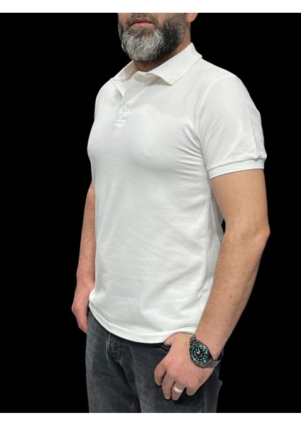 Polo Yaka T-Shirt %95 Pamuk Premium A+ Kalite Beyaz Penye Çekme Solma Bozulma Yapmaz Garanti Stblue modelleri