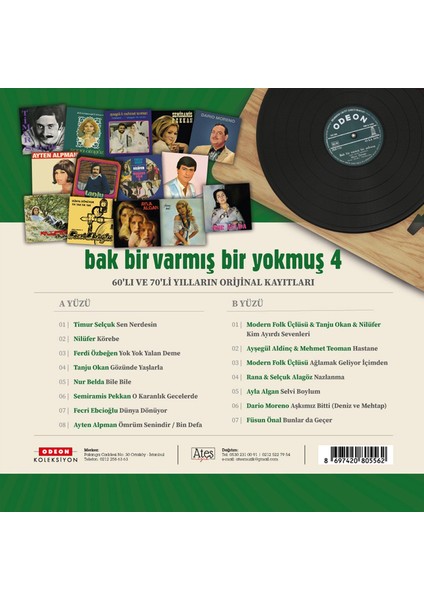 Bak Bir Varmış Bir Yokmuş Vol.4 (Plak)