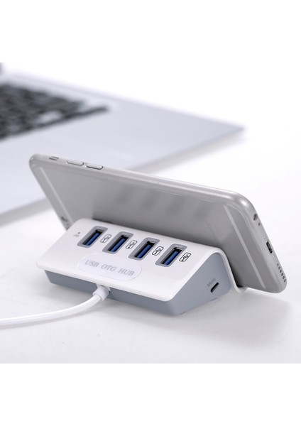 USB Otg Hub 4'ü 1 Arada Hub Usb3.0 Çoklu Ayırıcı Pc Dizüstü Bilgisayar Için (Yurt Dışından)