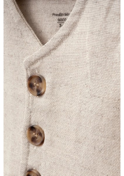 Keten Yelek Şort Şık Kız Bebek Takım fiyatları