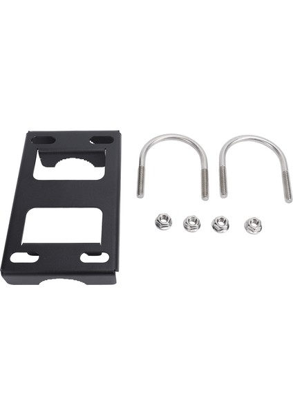 V2 Demir Çift U Cıvata Kelepçeli Anten Direği Montaj Braketi Dış Mekan Çatısı Için Uydu Anteni Montaj Kiti (Yurt Dışından)