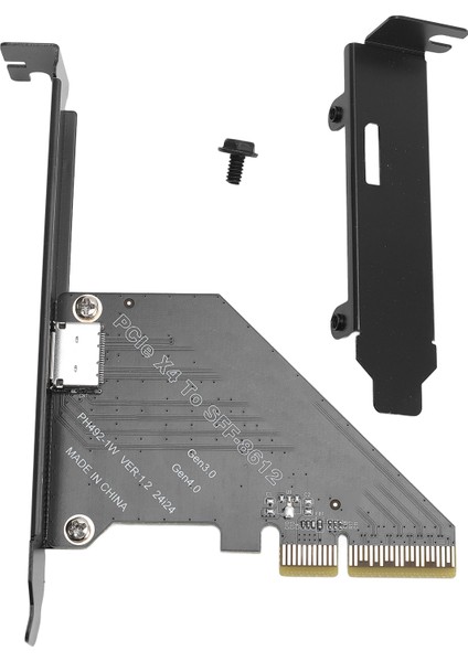 Pcıe 4.0 X4 - Oculink SFF-8612 Adaptörü SFF-8611 Harici Grafik Kartı Nvme SSD Gpu Egpu Için (Yurt Dışından)