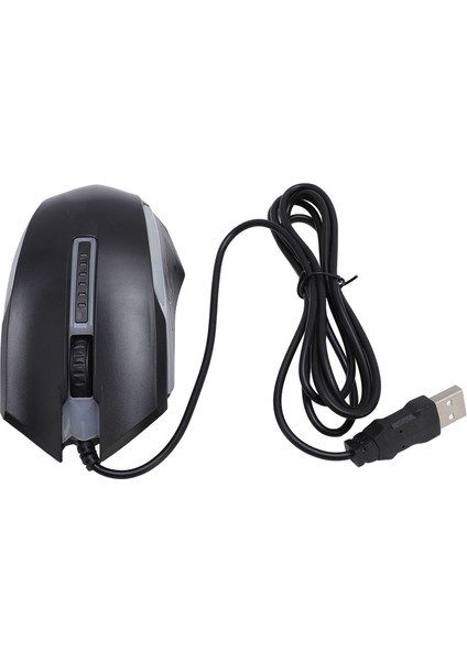 USB Kablolu Fare 4.9ft Kablo 1200 Dpı Hassas Rahat Tutuş Rgb Optik Bilgisayar Faresi Masaüstü Bilgisayar Dizüstü Bilgisayar Evrensel (Yurt Dışından) modelleri