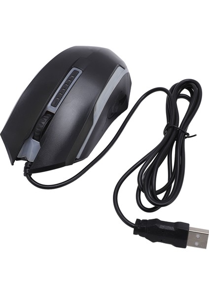 USB Kablolu Fare 4.9ft Kablo 1200 Dpı Hassas Rahat Tutuş Rgb Optik Bilgisayar Faresi Masaüstü Bilgisayar Dizüstü Bilgisayar Evrensel (Yurt Dışından) fırsatları