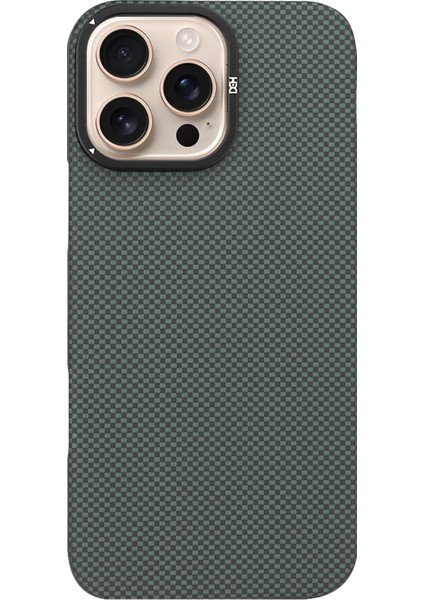 iPhone 16 Pro Uyumlu Kevlar Magsafe Kılıf – HDD 1000D Karbon Desenli, Darbeye Dayanıklı