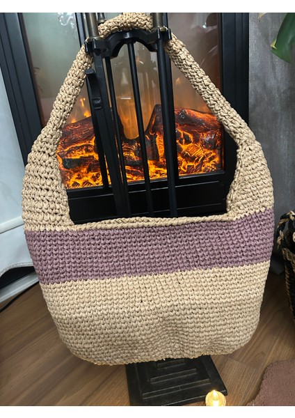 Sassybags Rafya Omuz Çantası