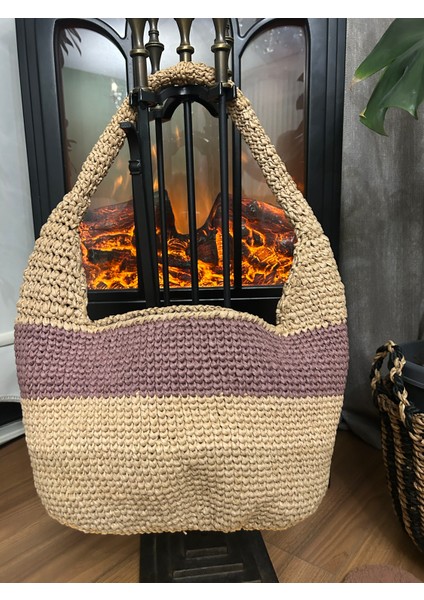 Sassybags Rafya Omuz Çantası