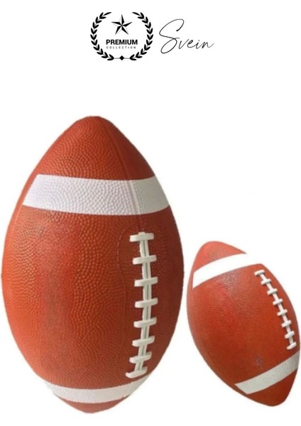 Premium Amerikan Futbol Topu Kauçuk Genç Yetişkin Maç Dikişli Standart Boy Antreman Rugby Spor