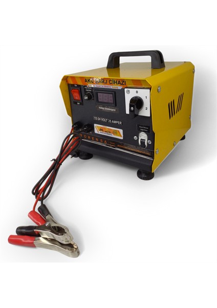 12/24 Volt 25 Amper Akü Şarj Cihazı(İKİ AKÜLÜK)